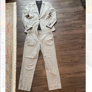 Banana republic 2 piece plaid suit